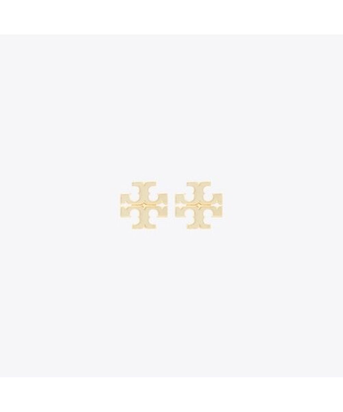 토리버치(TORYBURCH) 스몰 아이콘 에나멜 스터드 이어링 - 뉴 아이보리