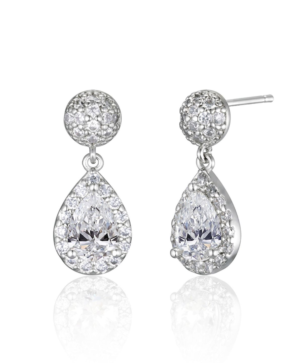 가이거주얼리(GEIGERJEWELRY) 18K GF 모이사나이트 물방울 귀걸이 GI8KPEE082