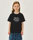 KIDS NECK POINT LETTERING TEE black