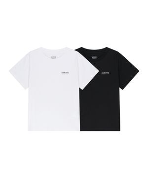 KIDS REGULAR LOGO BASIC TEE 2PACK mix
