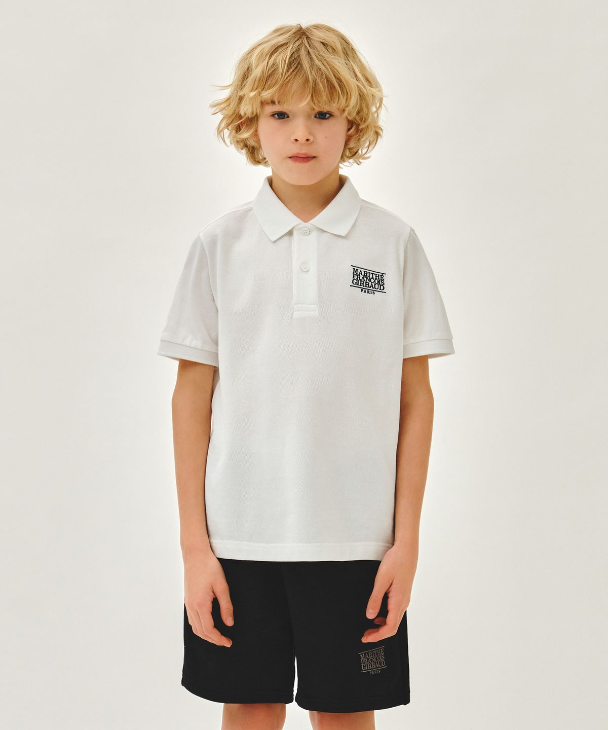 마리떼 키즈(MARITHÉ KIDS) KIDS SMALL CLASSIC LOGO PK TEE white