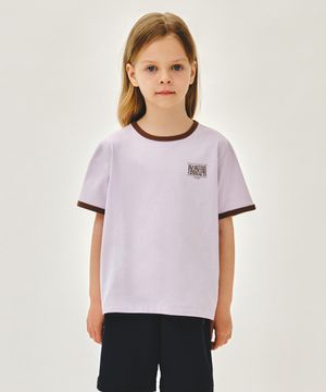 KIDS SMALL CLASSIC LOGO RINGER TEE light purple