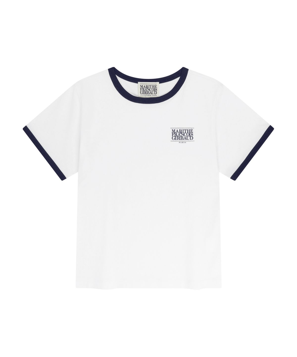 마리떼 키즈(MARITHÉ KIDS) KIDS SMALL CLASSIC LOGO RINGER TEE white