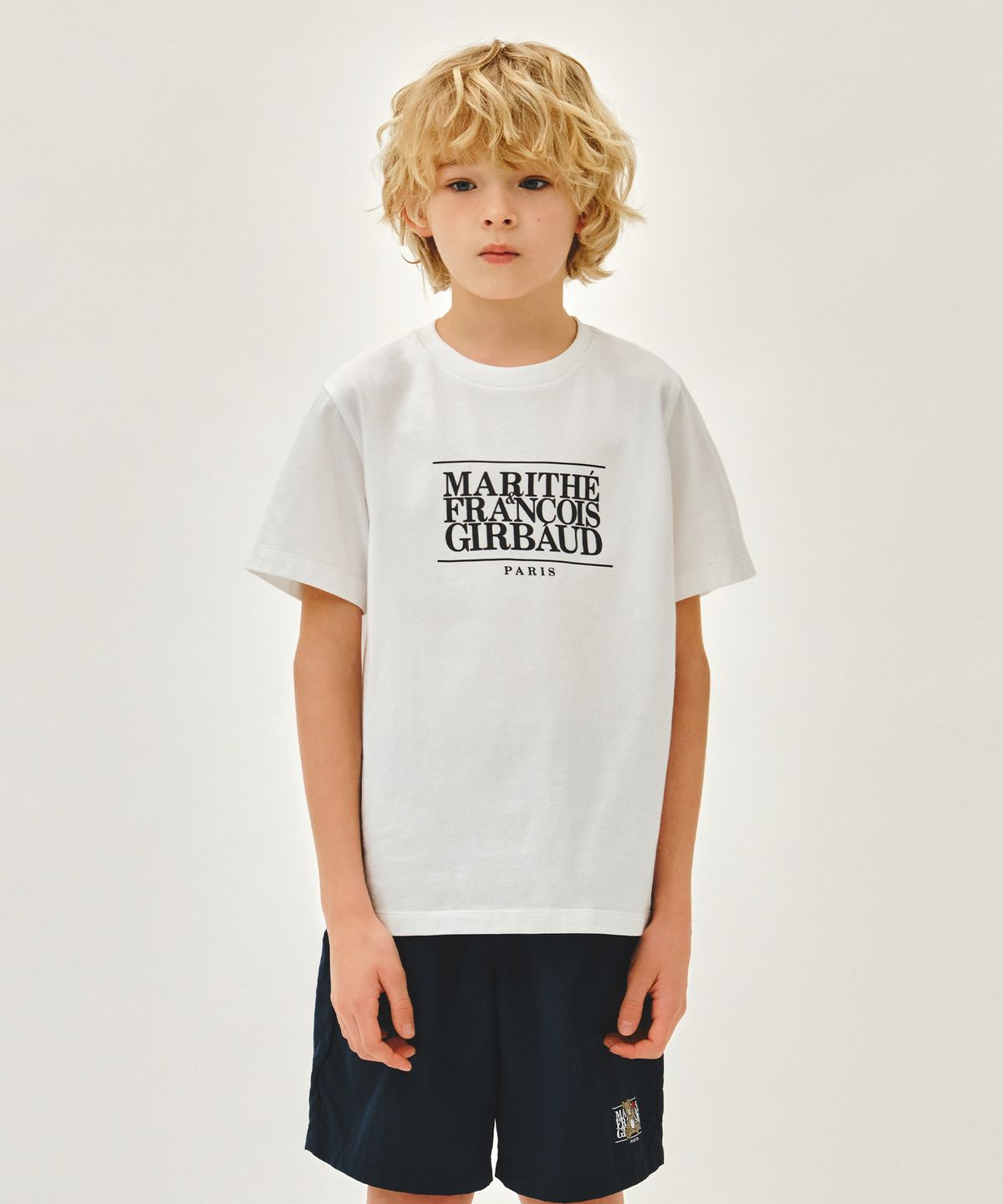 마리떼 키즈(MARITHÉ KIDS) KIDS CLASSIC LOGO TEE white