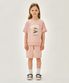 KIDS RAGLAN HALF SWEAT SET-UP indi pink