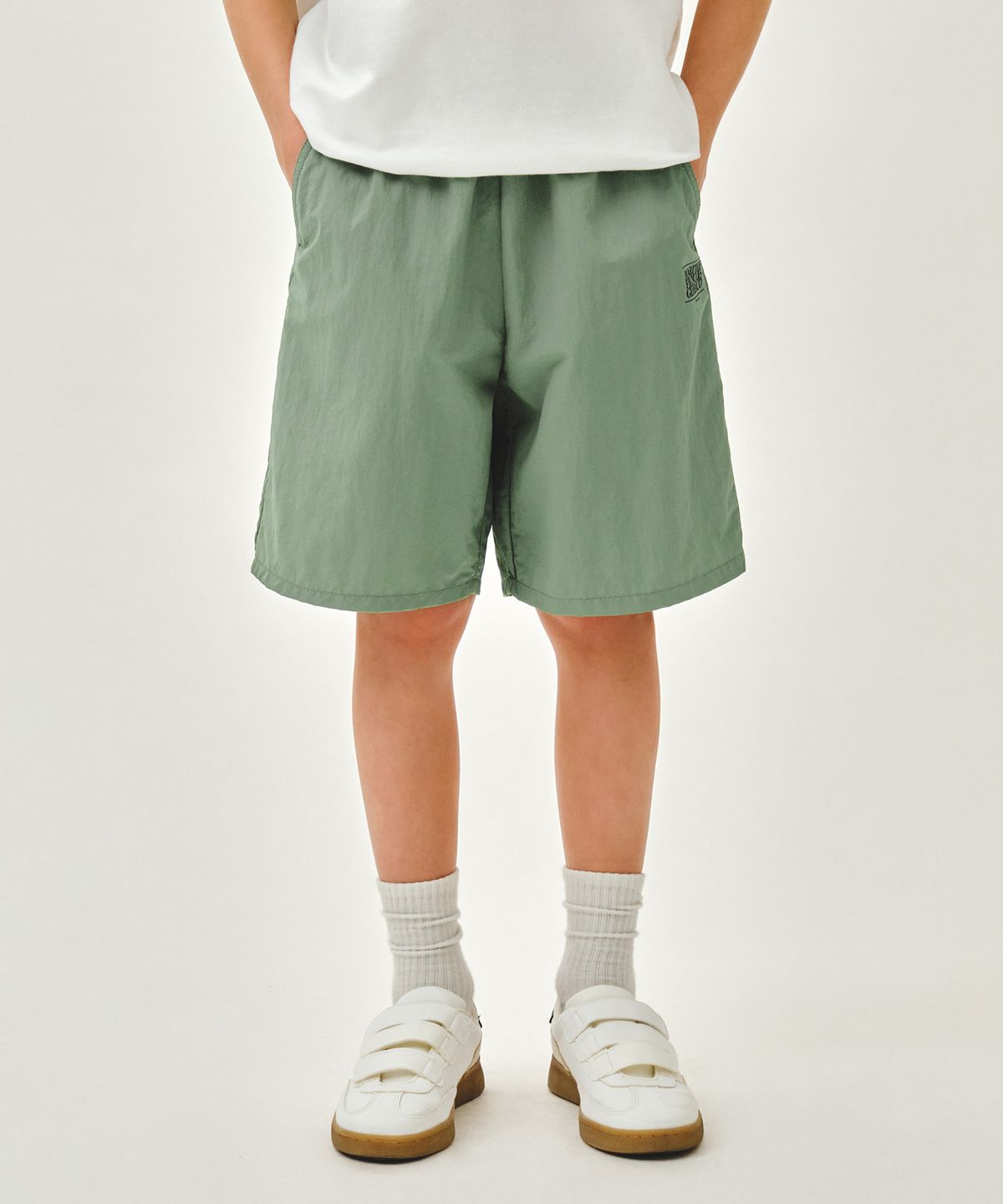 마리떼 키즈(MARITHÉ KIDS) KIDS CLASSIC LOGO SHORTS khaki