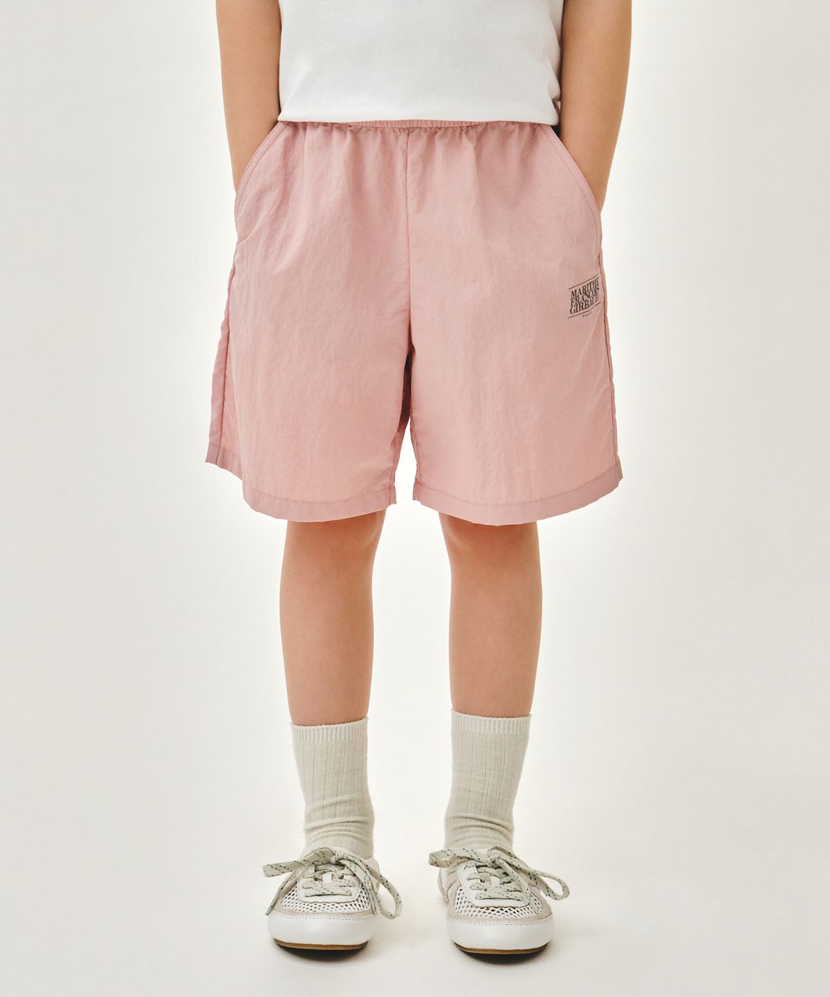 마리떼 키즈(MARITHÉ KIDS) KIDS CLASSIC LOGO SHORTS pink