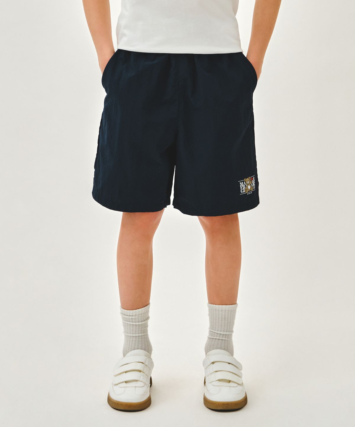 마리떼 키즈(MARITHÉ KIDS) KIDS BEAR CLASSIC LOGO SHORTS navy