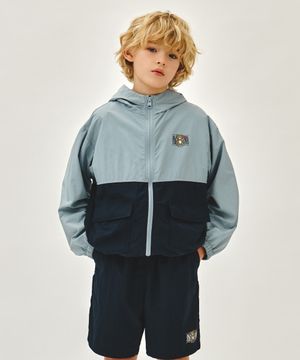 KIDS BEAR CLASSIC LOGO WINDBREAKER navy