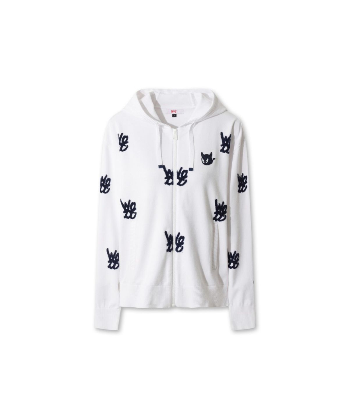 왁(WAAC) Logo Pattern Hooded Zip-up WWWAS26110WHX