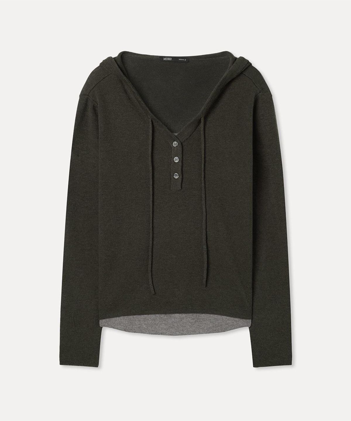 미쏘(MIXXO) 후드 레이어드 니트 RE KAG326T_MIWKAG95QT