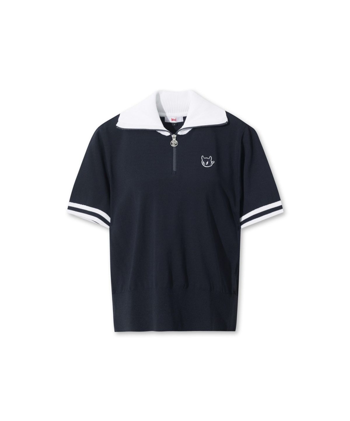 왁(WAAC) Big Collar Half-Zip Sweater (OE) WWWAM26901NYD