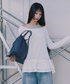 [서지수PICK] 스커트 레이어드 티셔츠_MIWLWG342A