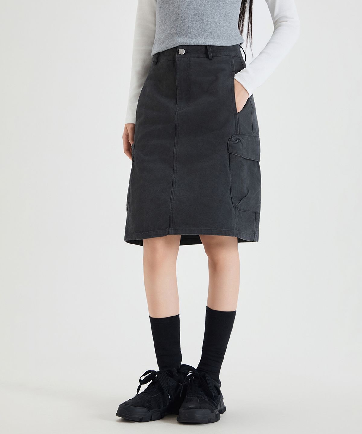 미쏘(MIXXO) 카고 스커트_MIWWHG38SS