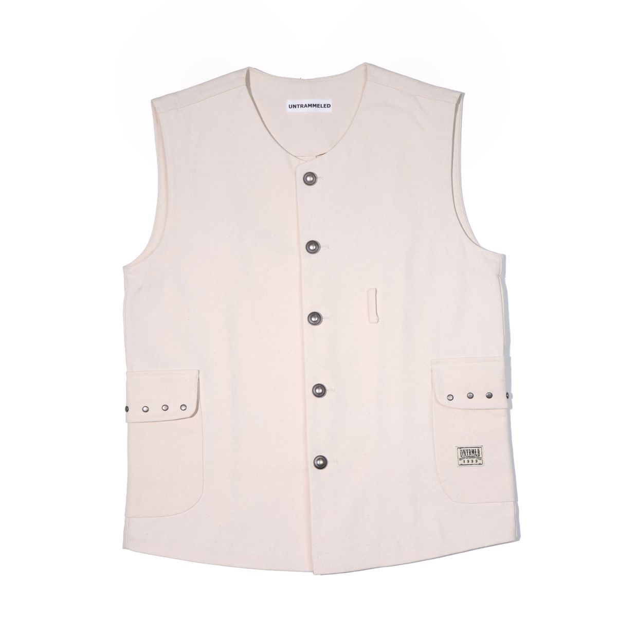 언트레멀드(UNTRAMMELED) VINTAGE WORKWEAR VEST - IVORY