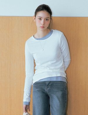 올데이티셔츠 텐셀 라운드 티셔츠_RMLWG23R01