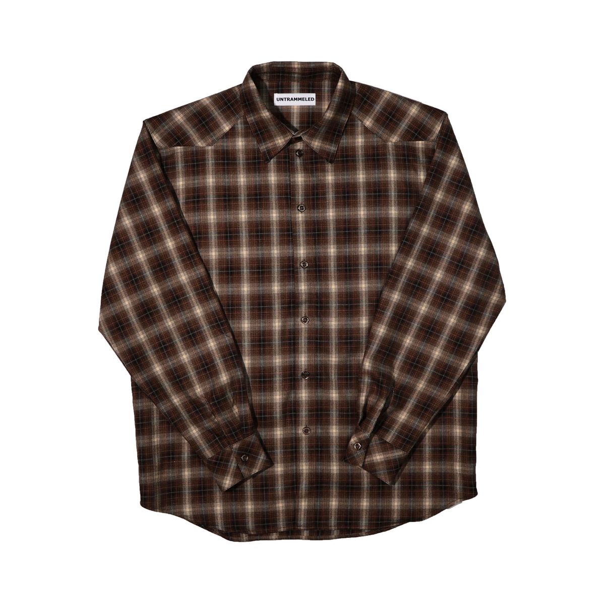 언트레멀드(UNTRAMMELED) BACK POCKET FLANNEL SHIRT - BROWN