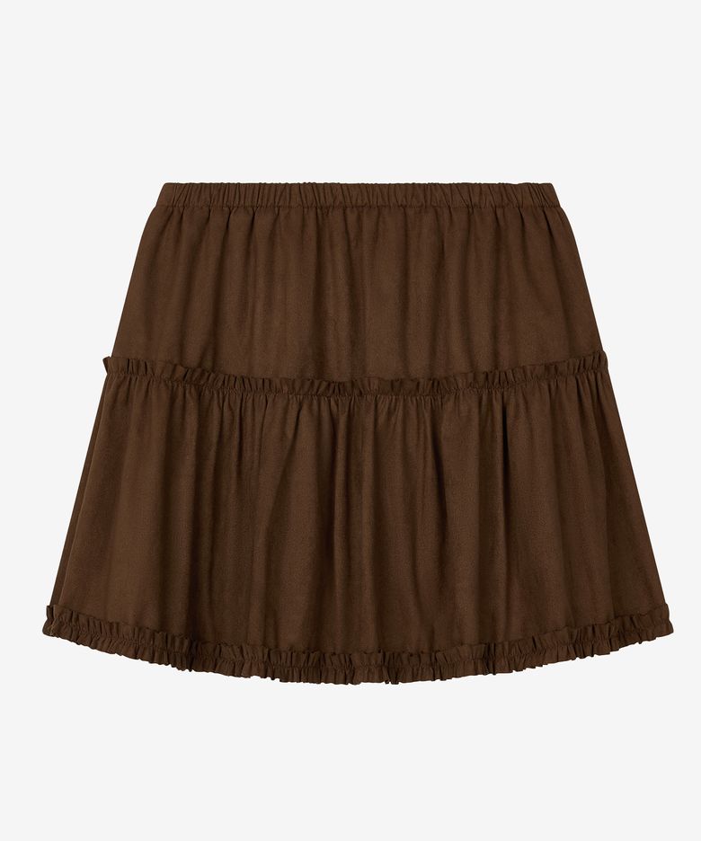 CANCAN SUEDE MINI SKIRT_2color