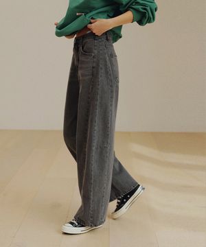 576 다트 절개 팬츠_gray