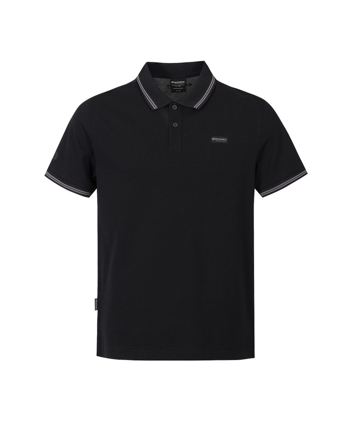 디스커버리 익스페디션(DISCOVERY EXPEDITION) 남성 컬러티핑 카라티 (BLACK)