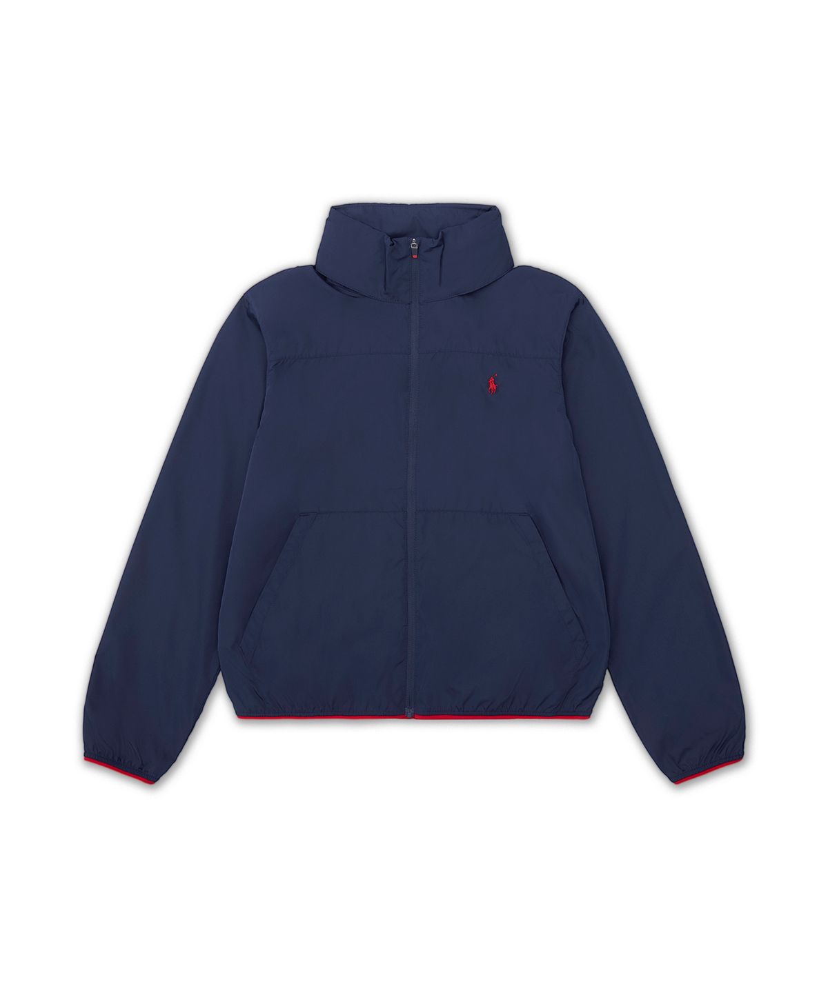 폴로 랄프 로렌 칠드런(POLO RALPH LAUREN CHILDREN) 패커블 발수 후드 재킷-네이비
