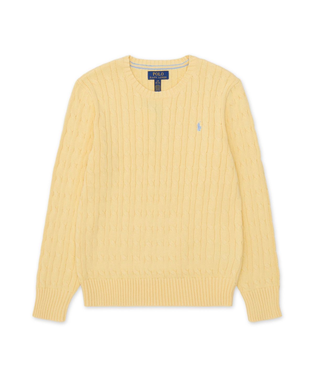 폴로 랄프 로렌 칠드런(POLO RALPH LAUREN CHILDREN) 케이블니트 코튼 스웨터-옐로우