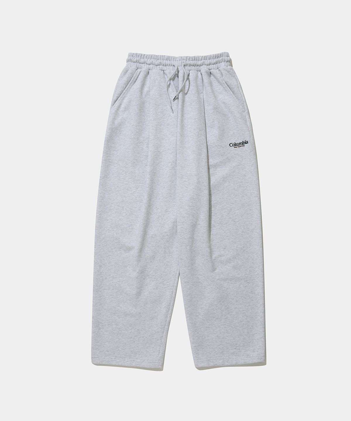 컬럼비아 유니버시티(COLUMBIA UNIVERSITY) NYC EMB PINTUCK TERRY SWEATPANTS_LIGHT MELANGE GRAY