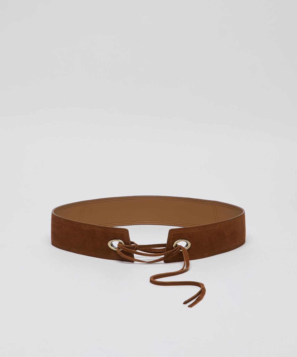 아카이브앱크(ARCHIVEPKE) Eyelet wide belt(Wet cork)_OVABX26052SCM