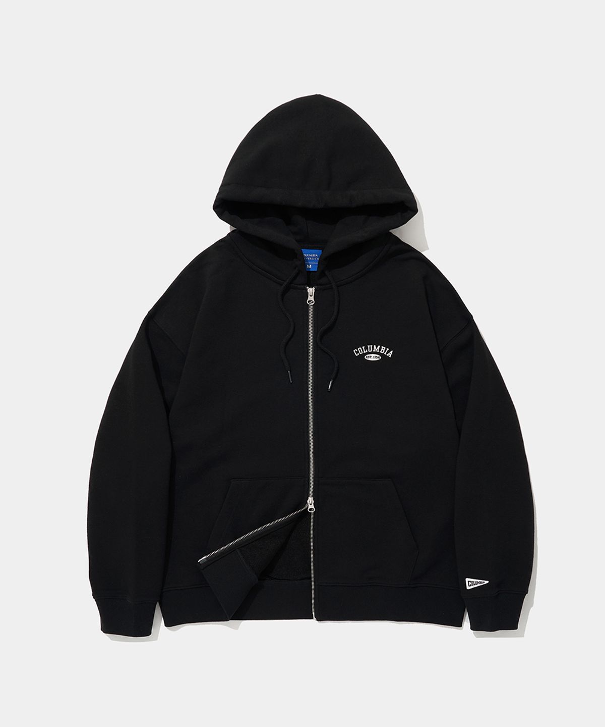 컬럼비아 유니버시티(COLUMBIA UNIVERSITY) CU ARCH TERRY ZIP-UP HOODIE_BLACK