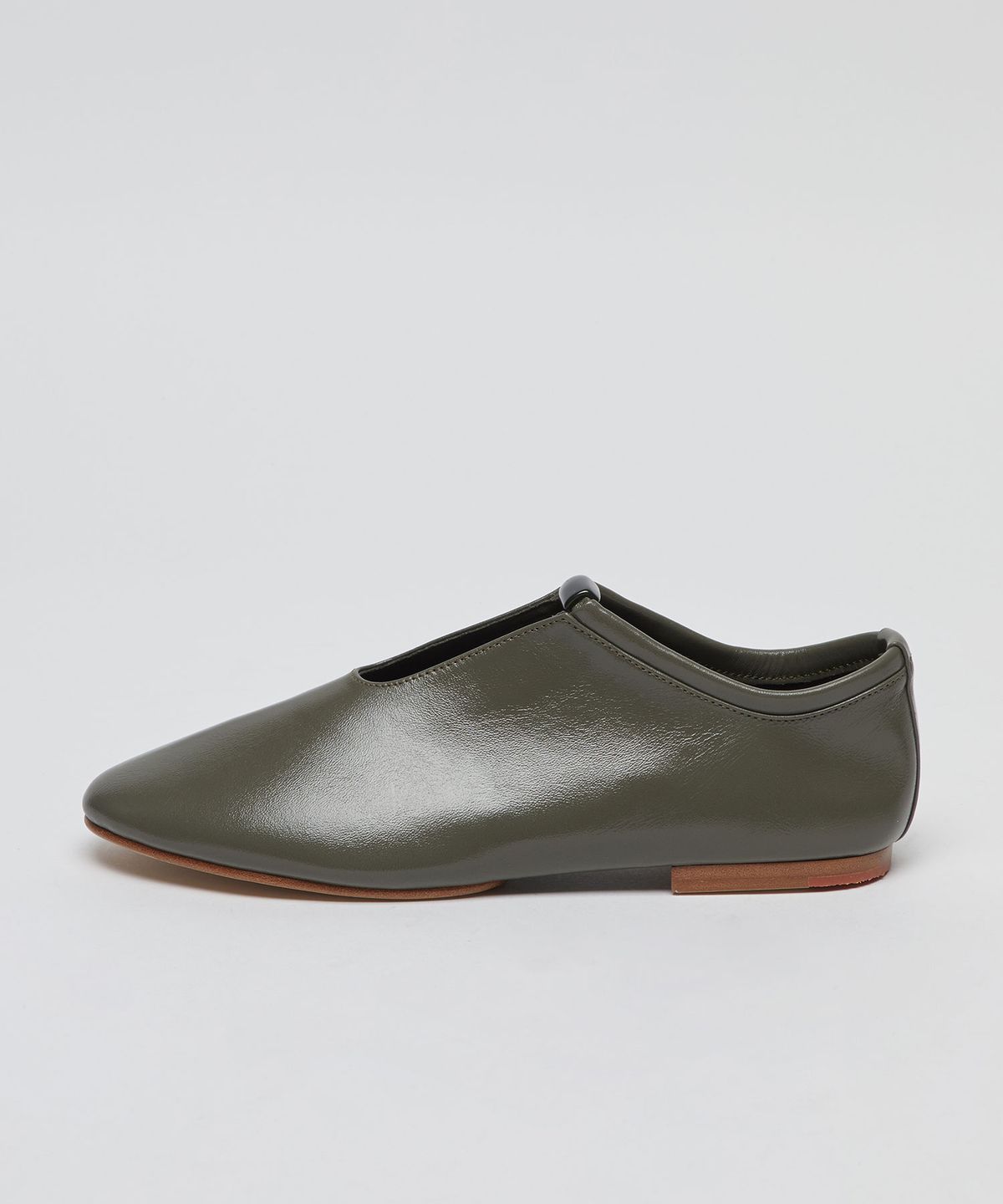아카이브앱크(ARCHIVEPKE) Formica string flats(Glossy ivy grey)_OK1DX26051GGR