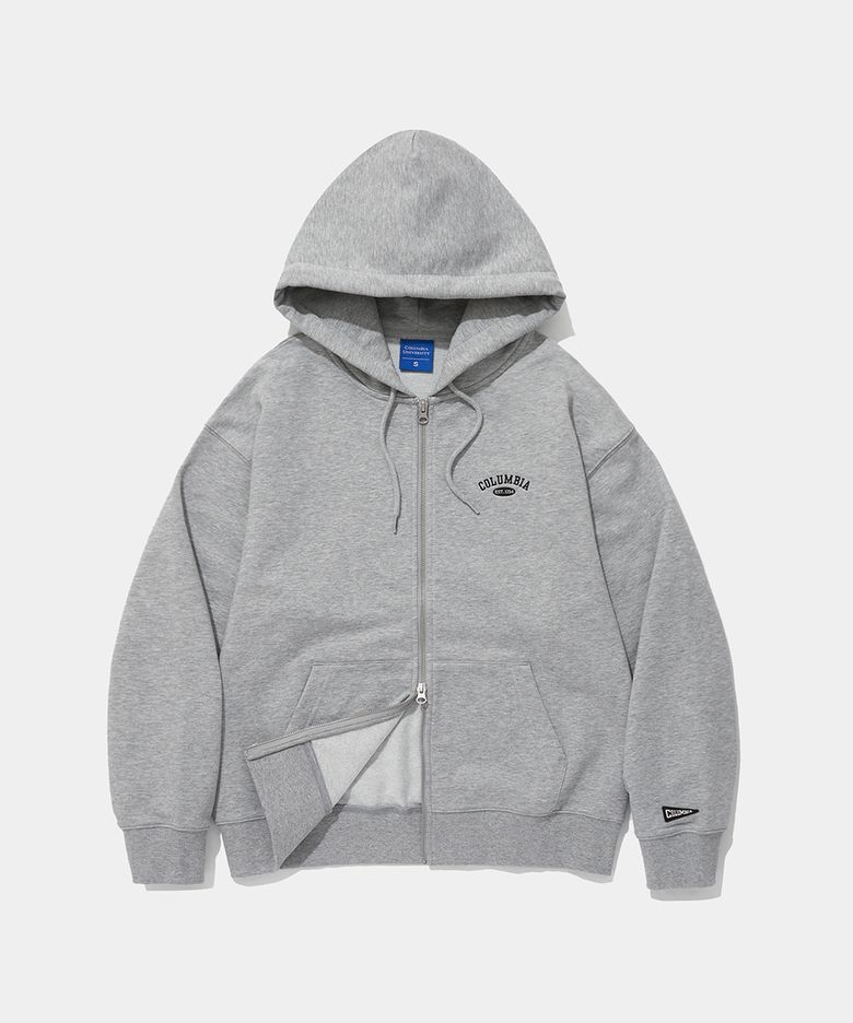 CU ARCH TERRY ZIP-UP HOODIE_MELANGE GRAY