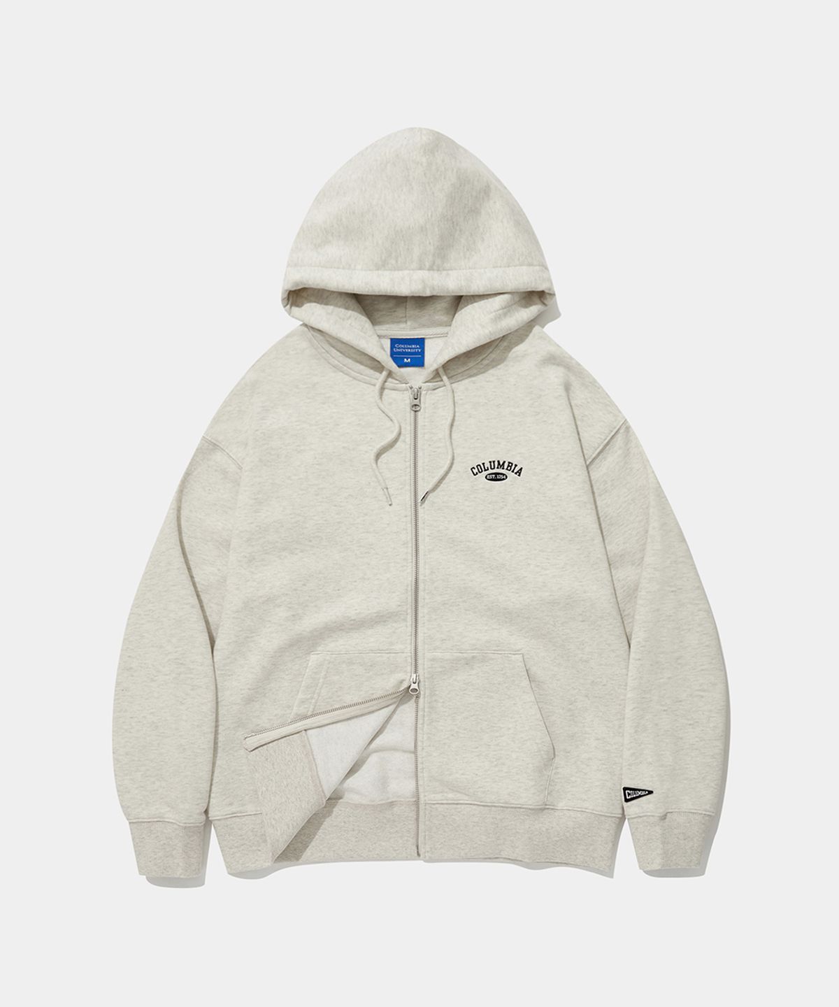 컬럼비아 유니버시티(COLUMBIA UNIVERSITY) CU ARCH TERRY ZIP-UP HOODIE_OATMEAL