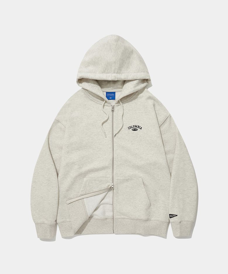 CU ARCH TERRY ZIP-UP HOODIE_OATMEAL
