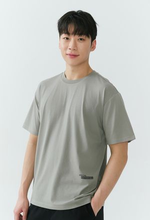 [26SS] 남성) 소로나 그래픽 세미오버핏 반팔 티셔츠 AQ2WTS401-LK