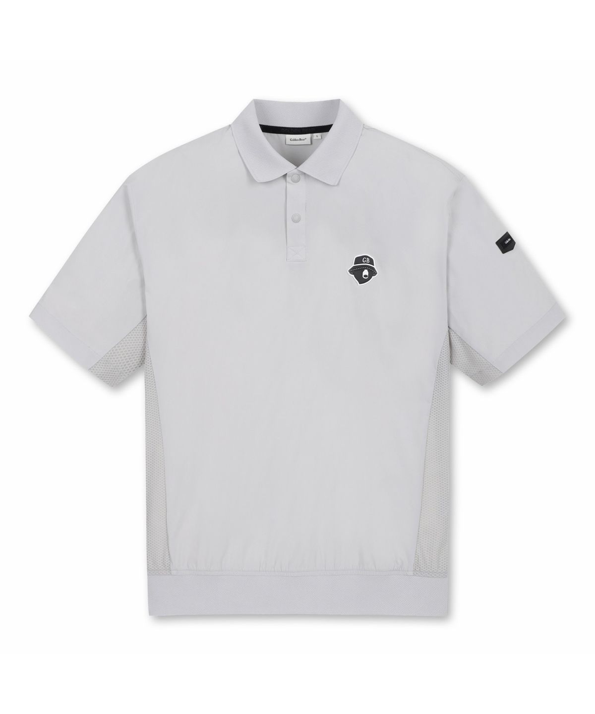 골든베어(GOLDEN BEAR) (M) Stretch Woven Mesh Hybrid Polo T-shirt G4TAM26221GYL