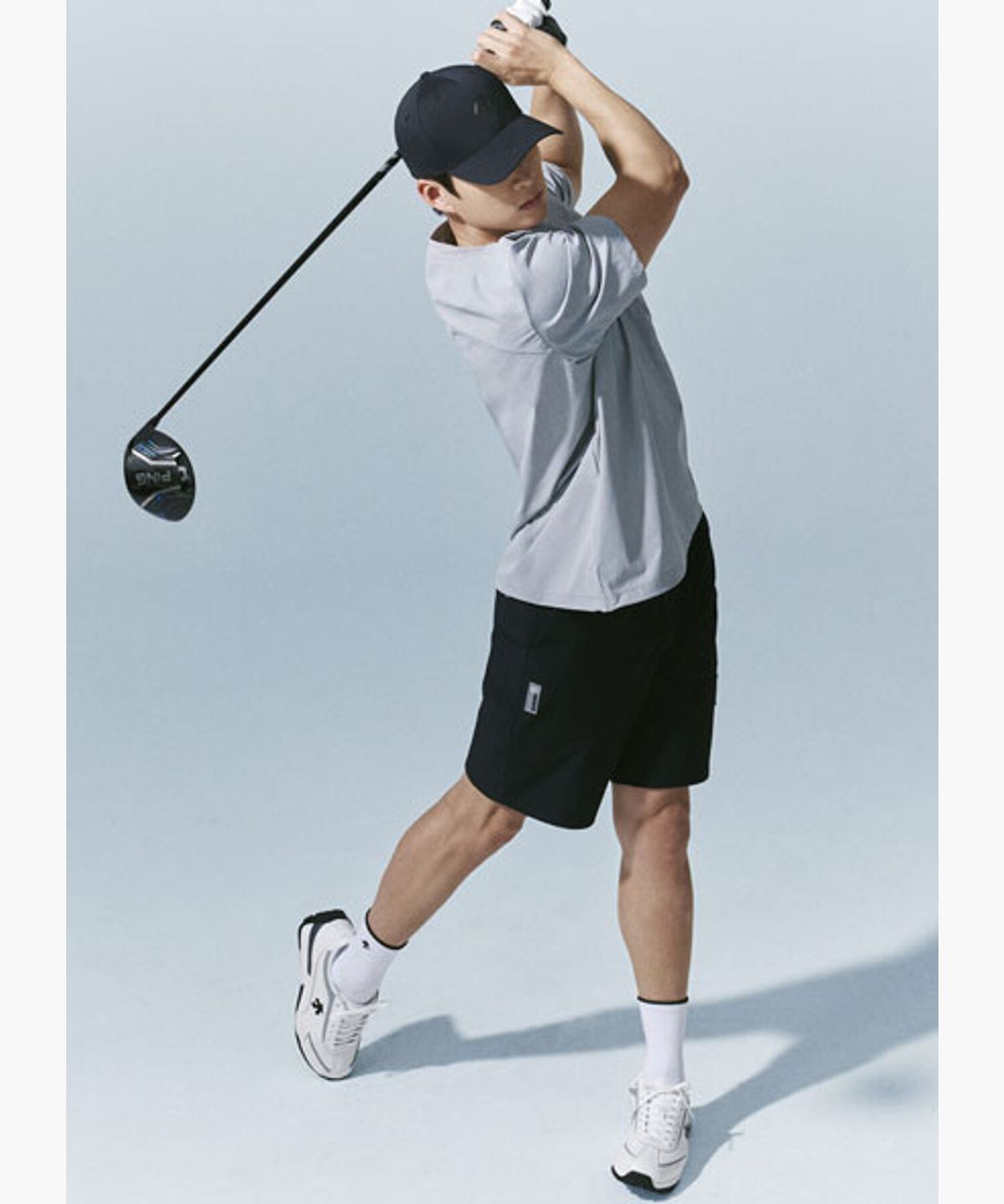 데상트 골프(DESCENTE GOLF) 남성 우븐 숏팬츠  DR12MFSP31