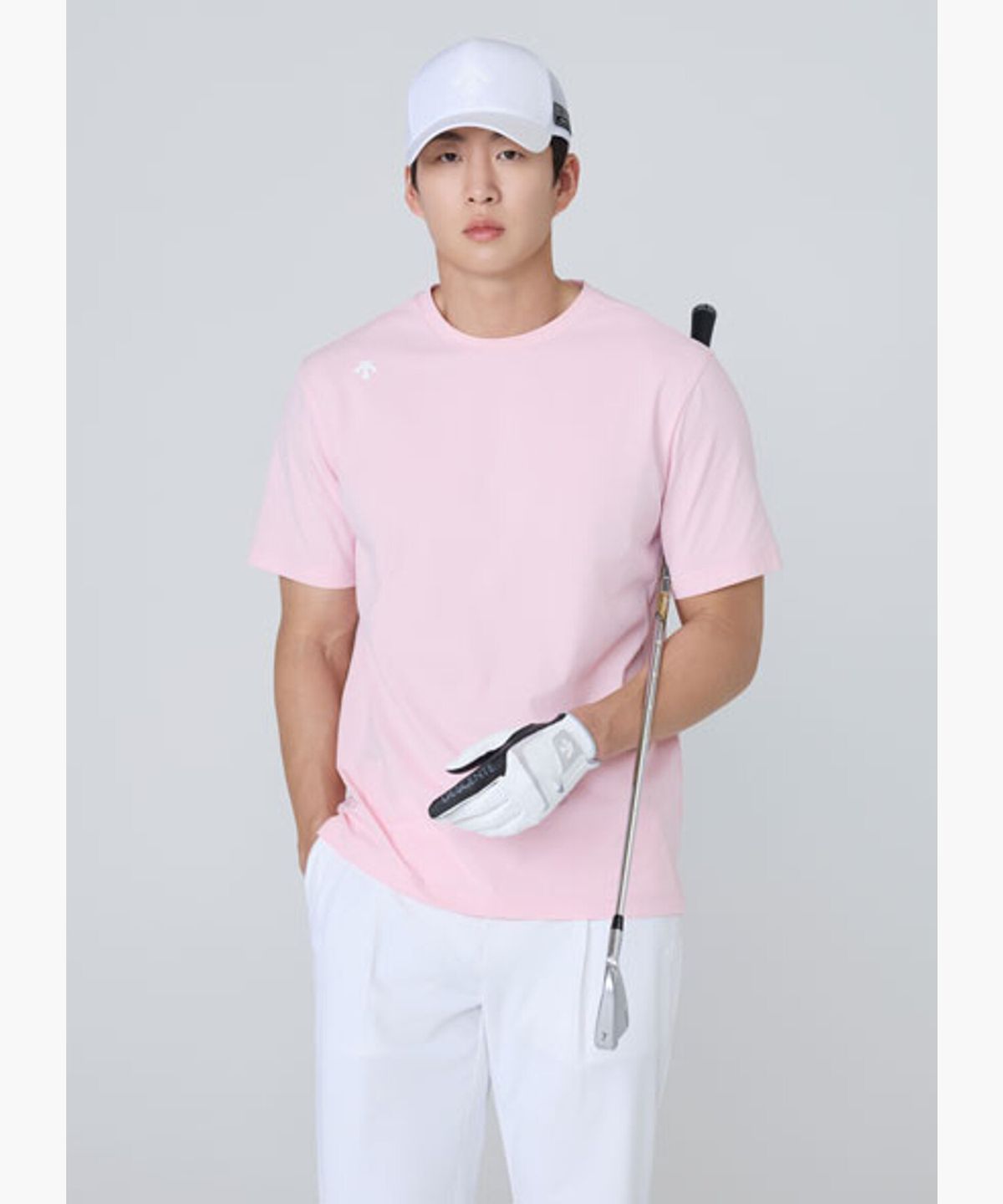 데상트 골프(DESCENTE GOLF) 남여공용 그래픽 라운드 반팔티  DR22MFNS4Z