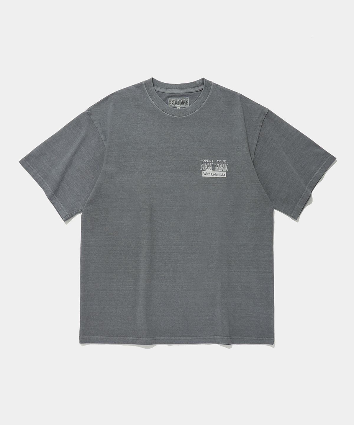 컬럼비아 유니버시티(COLUMBIA UNIVERSITY) OPEN YOUR NY SALT WASHED S/S T-SHIRTS_GRAY