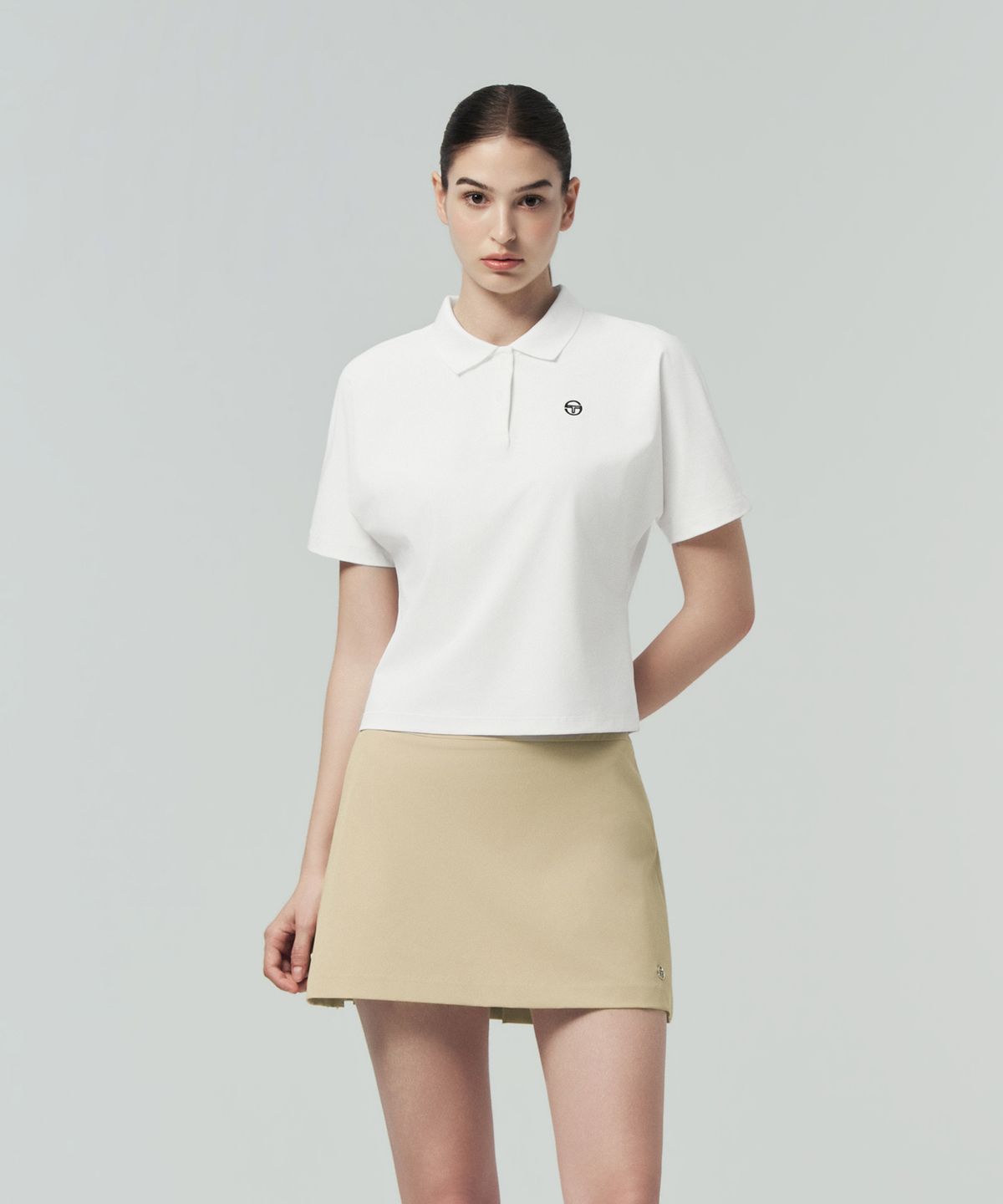 세르지오 타키니(SERGIO TACCHINI) W 돌먼 우븐 폴로 (White)