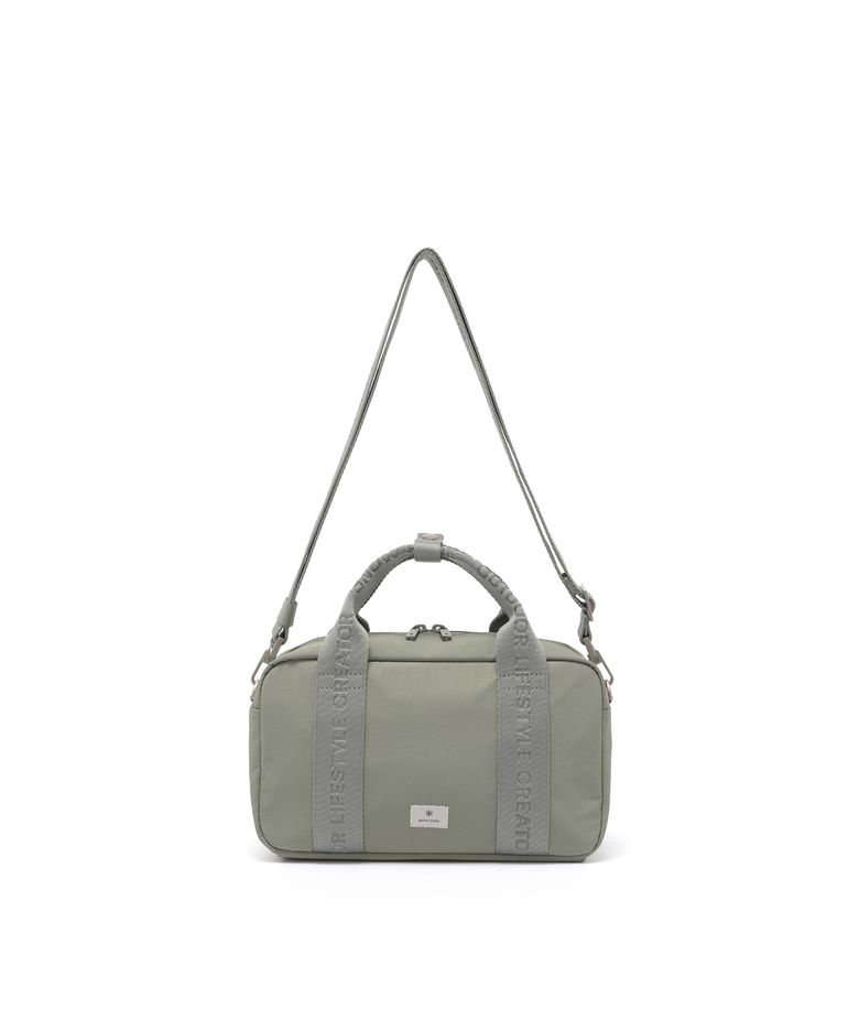 소프트윌 자가드 스몰 볼링백 4L (S26SWFCB28) Khaki Gray