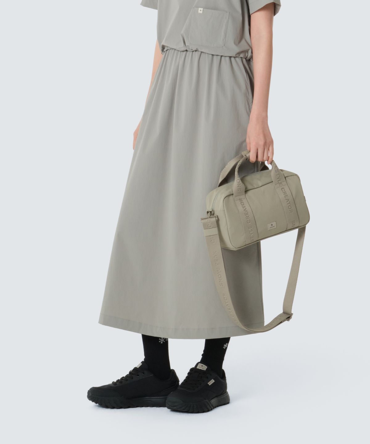 스노우피크 어패럴(SNOWPEAK APPAREL) 소프트윌 자가드 스몰 볼링백 4L (S26SWFCB28) Beige