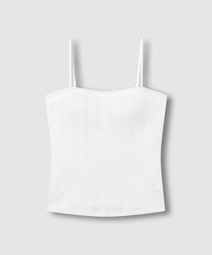 여 코튼 포인텔 크롭 브라캐미솔_화이트