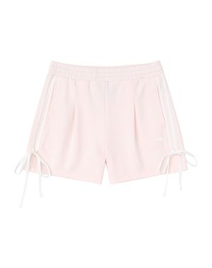 리본 타이 트랙 쇼츠 페일핑크