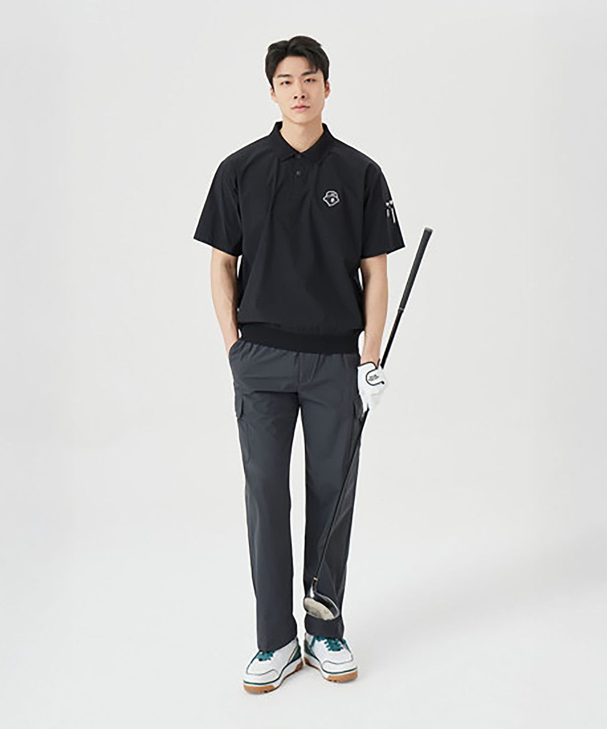 골든베어(GOLDEN BEAR) (M) Stretch Nylon String Jogger Pants G4PAM26211DGX