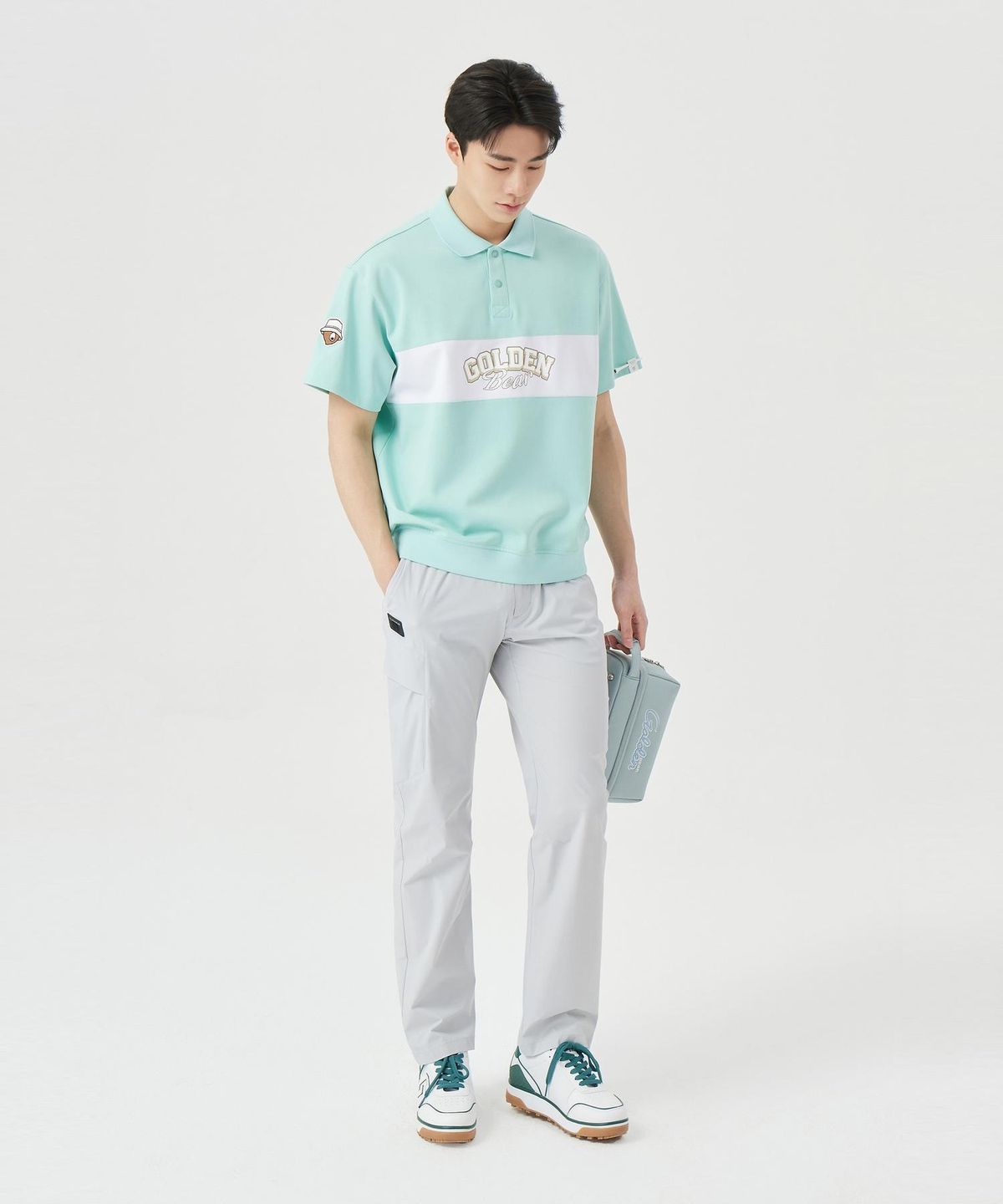 골든베어(GOLDEN BEAR) (M) Hidden Pocket Straight Pants G4PAM26201GYX