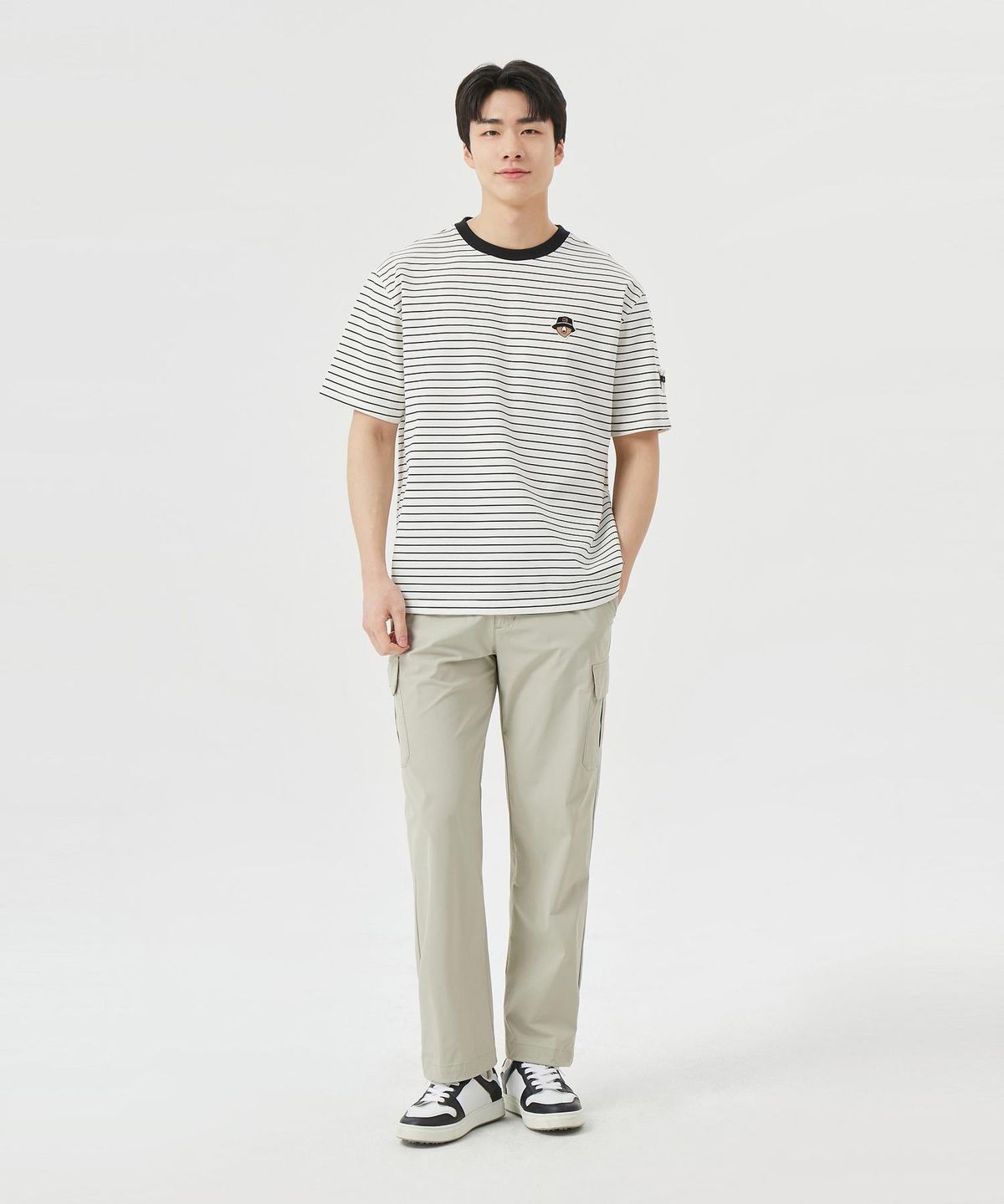 골든베어(GOLDEN BEAR) (M) Stretch Nylon String Jogger Pants G4PAM26211BEX