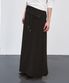 폴딩 테리 롱 스커트 [black]