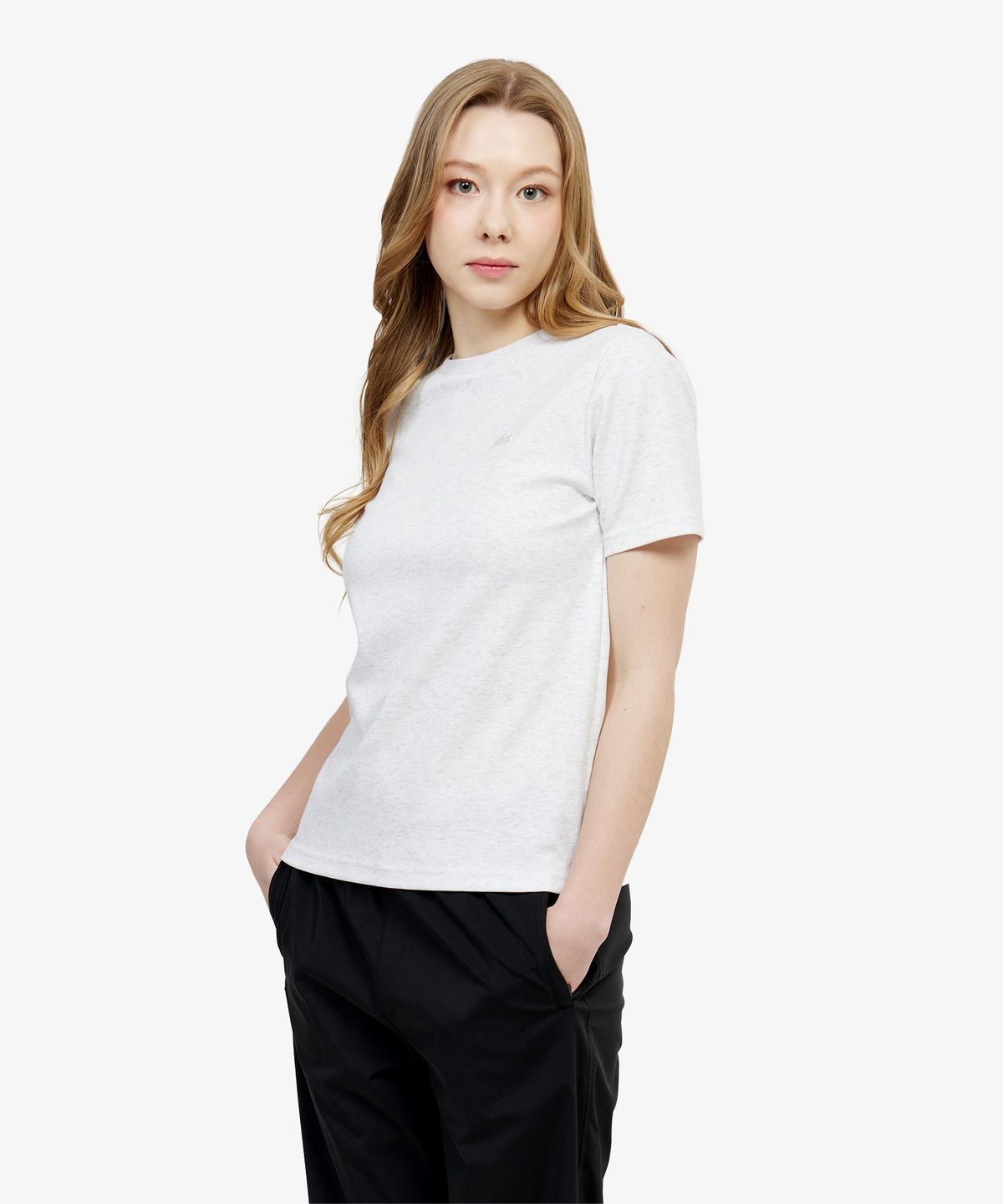 라코스테(LACOSTE) 여성 베이직 티셔츠 TF791E-56G CCA