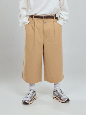 COTTON BERMUDA PANTS BIEGE