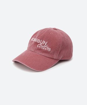 M.C Logo Vintage Washed Cap / BURGUNDY